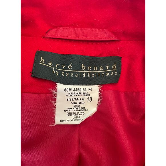 Vintage Red Wool Coat - Picture 3 of 7